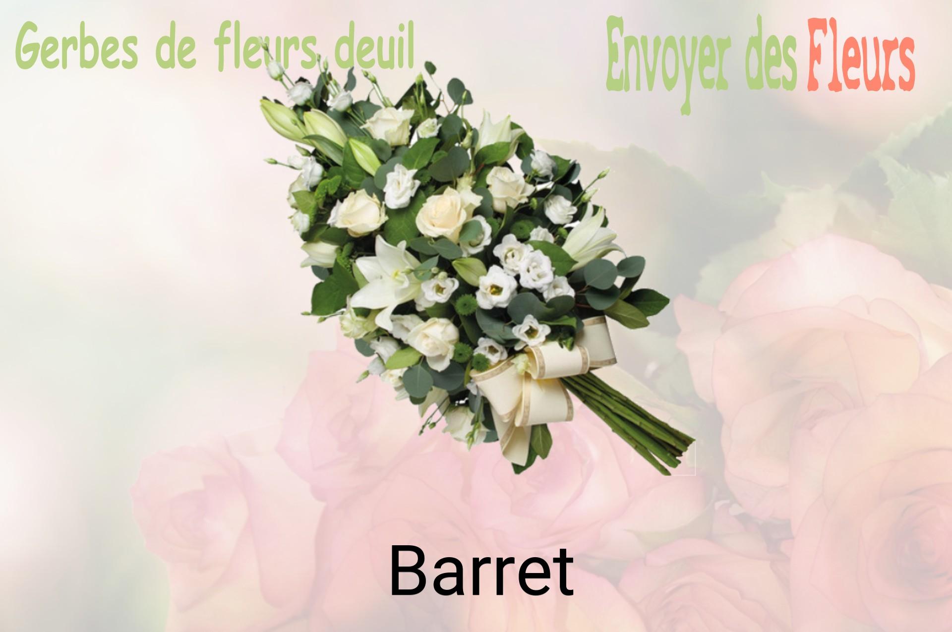 Gerbe de fleurs de deuil livrée à Barret